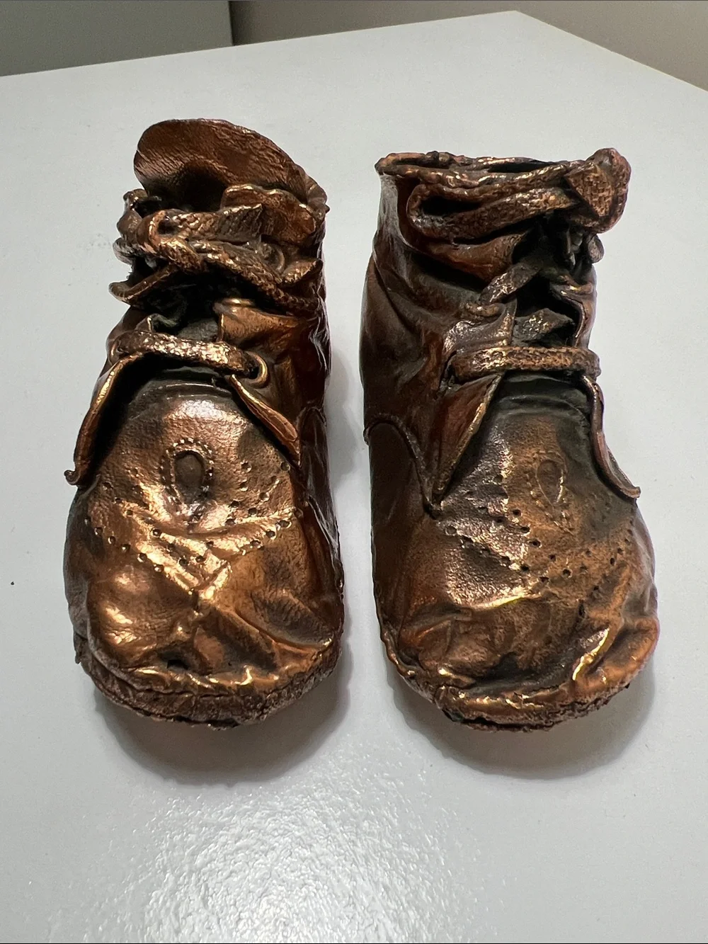Vintage - Metallic Bronze Baby Walker Shoes - Heirloom